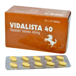 Vidalista 40 Cialis 40mg, medicinale generico da 40mg, efficace fino a 36 ore, 1 blister/10 compresse.
